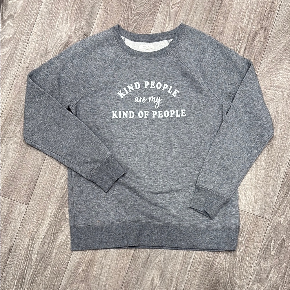Gray Crewneck Sweater - Kind People Are My Kind of People